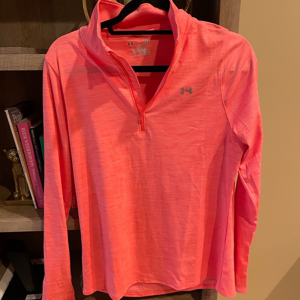 Bright Orange Under Armour 1/4 Zip